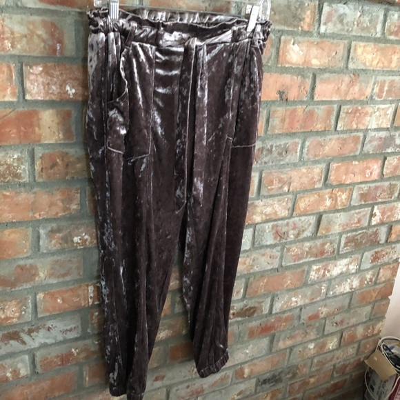Jolt Crushed Velvet Joggers - Picture 2 of 5